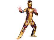 Childs Iron Man 3 Mark 42 Gold and Red Costume Large 10 12