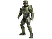 Men s Ultra Prestige Halo Master Chief John 117 Green Armor Costume XXL 50 52