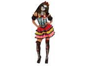Adult Women s Day Of The Dead Senorita Muerta Mexican Costume Medium 6 8