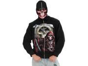 Grim Reaper Skeleton Skull Halloween Costume Hoodie