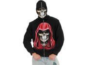 Boys Small 27 28 Evil Empire Skull Costume Hoodie Sweatshirt