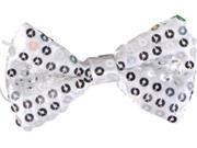 UPC 097138121080 product image for Silver Sequin Bowtie Bow Tie for Clown or Christmas Costume | upcitemdb.com