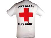 Give Blood Play Rugby T Shirt