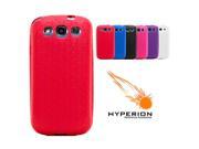 Hyperion Samsung Galaxy S III Extended Battery HoneyComb TPU Case Red