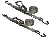 2 x 27 ft. Army Green Ratchet Straps Pair