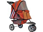 Orange Zephyr 3 Wheel Pet Jogging Stroller