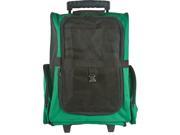 Green Airline Approved Travel Pet Backpack Carrier with Wheels