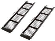 48.5 Black Steel ATV Trailer Ramps Pair