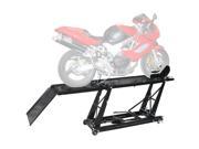 Hydraulic 1 000 lb Motorcycle Scissor Lift Table with Chock