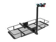 2 Bicycle 60 Folding Cargo Carrier Basket Rack Combo for 2 Hitches