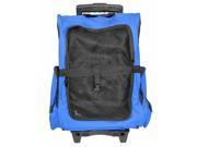 Blue Airline Approved Travel Pet Backpack Carrier with Wheels