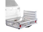 Apex Deluxe Aluminum Hitch Utility Cargo Carrier with Ramp for Class III and IV 2 Receivers ACC500 DLX