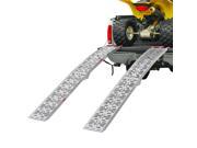 90 Dual Runner Aluminum Solid Surface Arched Folding ATV Ramps with a 1 500 lb. Capacity