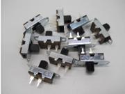 10 Vertical Horizontal On Off Slide Switches 4A AC 5A DC 125V Metal Housing
