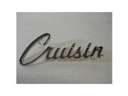 Chrome Die cast Cruisin Emblem Chevy Ford Dodge Vintage Classic Hot Rod