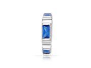 Bling Jewelry Sterling Silver Simulated Sapphire CZ Spacer Bead Fits Pandora