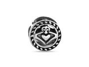 Bling Jewelry Claddagh Celtic Bead 925 Sterling Silver Pandora Compatible