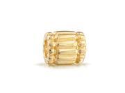 Bling Jewelry Gold Plated Sterling Silver Barrel Spacer Bead Pandora Compatible