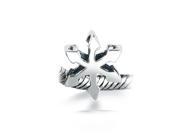 Bling Jewelry Christmas Snowflake Charm Bead Sterling Silver Pandora Compatible