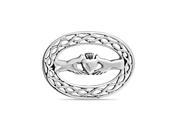Bling Jewelry Celtic Knot Hands Heart Claddagh Brooch 925 Silver Pin