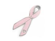 Bling Jewelry Enamel Breast Cancer Awareness Pink Ribbon Pin Silver Plated