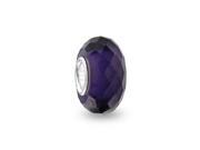 Bling Jewelry Sterling Silver Dark Simulated Amethyst Crystal Bead Fits Pandora