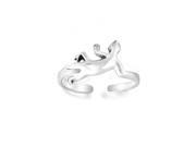 Halloween Jewelry 925 Silver Midi Ring Reptile Lizard Adjustable Toe Rings