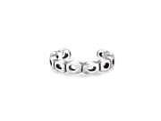 Bling Jewelry Sterling Silver Open Links Midi Ring Cut Out Band Toe Rings
