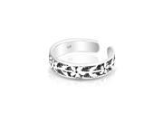 Bling Jewelry Adjustable Mid Knuckle Ring 925 Silver Daisy Toe Rings