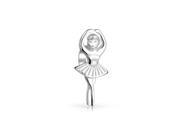 Bling Jewelry 925 Silver Dancer Ballerina Charm Ballet Sports Bead