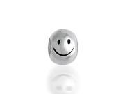 Bling Jewelry Smiley Face 925 Sterling Silver Barrel Charm Bead Fits Pandora