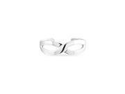 Bling Jewelry Sterling Silver Infinity Band Toe Ring Figure 8 Midi Rings