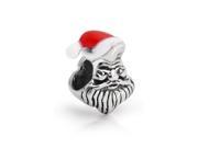 Bling Jewelry Sterling Silver Christmas Santa Claus Holiday Bead Fits Pandora