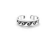 Bling Jewelry Nautical Ocean Waves Midi Ring Sterling Silver Toe Rings
