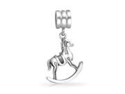 Bling Jewelry Dangle Rocking Horse 925 Sterling Silver Charm Pandora Compatible