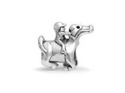 Bling Jewelry 925 Sterling Silver Little Boy Horse Equestrian Bead Pandora Compatible