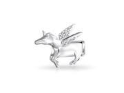 Bling Jewelry 925 Sterling Silver Pegasus CZ Winged Horse Unicorn Charm Fits Pandora