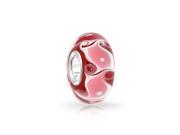 Bling Jewelry Flaming Swirl Murano Red Glass Bead Sterling Silver Fits Pandora