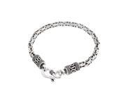 Bling Jewelry Men Sterling Silver Bali Style Cable Antique Style Chain Bracelet 8 Inch