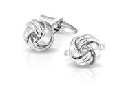 Bling Jewelry High Polished Mens Pair Love Knot Cufflinks Stainless Steel Plated