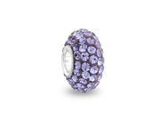 Bling Jewelry Sterling Silver Purple Crystal Bead Chamilia Compatible