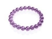 Bling Jewelry Round Purple Simulated Pearl Stretch Bracelet 8mm