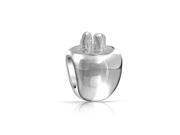 Bling Jewelry 925 Sterling Silver Fruit Apple Charm Bead Fits Pandora