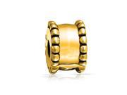 Bling Jewelry 925 Silver Beaded Gold Plated Stopper Charm Pandora Compatible