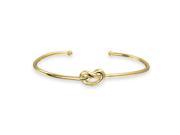 Bling Jewelry Gold Plated Modern Knot Stackable Bangle Bracelet Silver