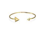 Bling Jewelry Gold Plated 925 Silver Stacking Open Arrow Cuff Bracelet
