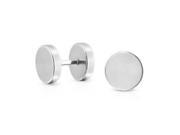 Bling Jewelry Fake Cheater Plugs Earrings Illusion Tunnel Surgical Steel