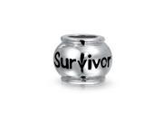 Bling Jewelry 925 Sterling Silver Survivor Inspirational Bead Fits Pandora