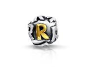 Bling Jewelry 925 Sterling Silver Letter R Alphabet Bead Screw Core Fits Pandora