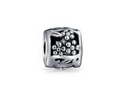 Bling Jewelry Antiqued 925 Silver Floral Clasp Bead Stopper Fits Pandora